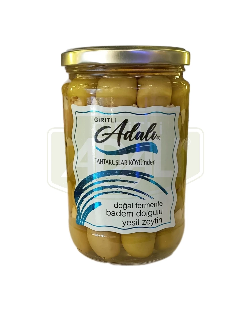 BADEM DOLGULU YEŞİL ZEYTİN 650 gr.