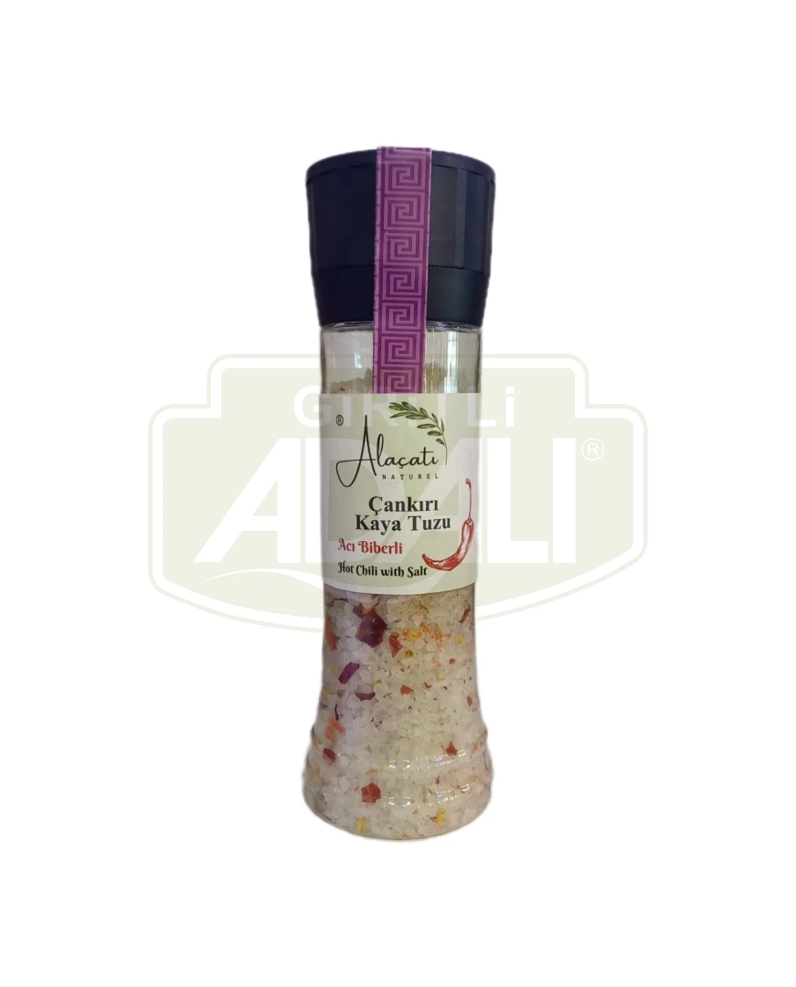 ÇANKIRI KAYA TUZU ACI BİBERLİ 350 gr. ( DEĞİRMENLİ)