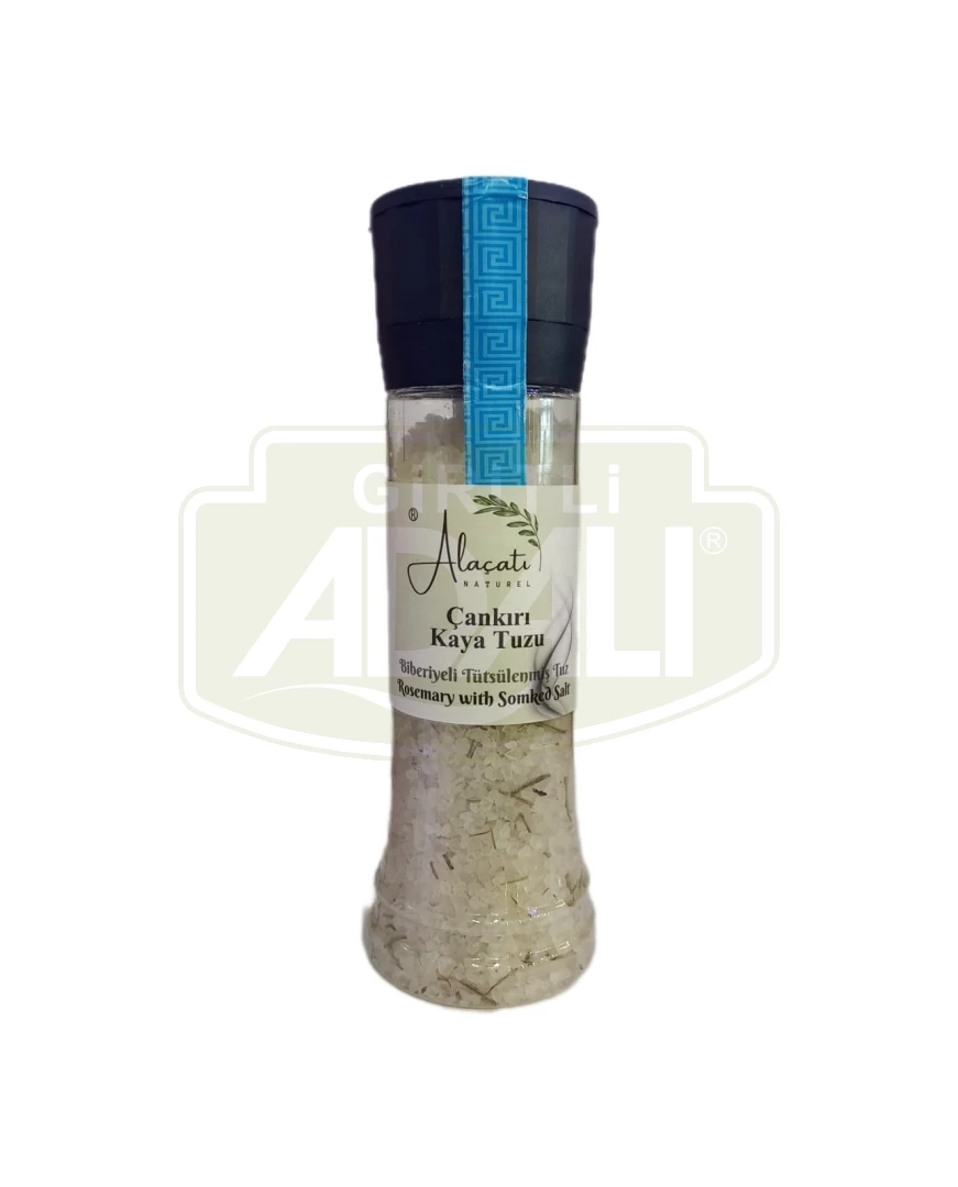 ÇANKIRI KAYA TUZU BİBERİYELİ TÜTSÜLENMİŞ TUZ 370 gr. ( DEĞİRMENLİ)