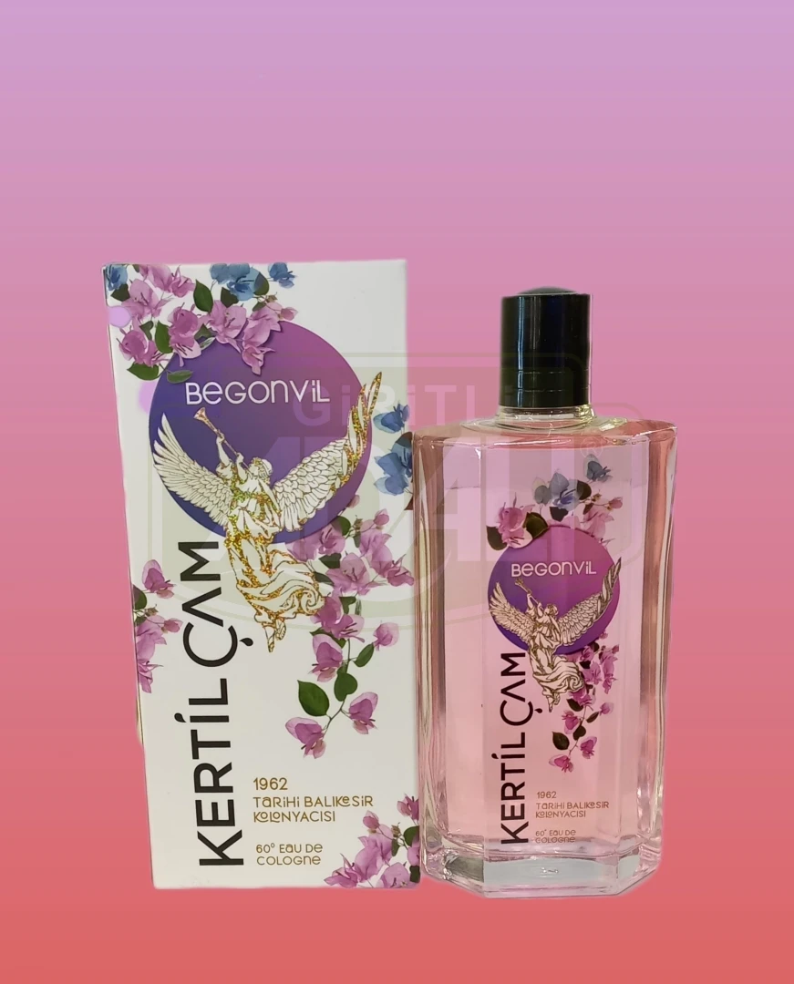 Kertil Çam Begonvil 200 ml. Kolonya (Dekoratif cam şişe)