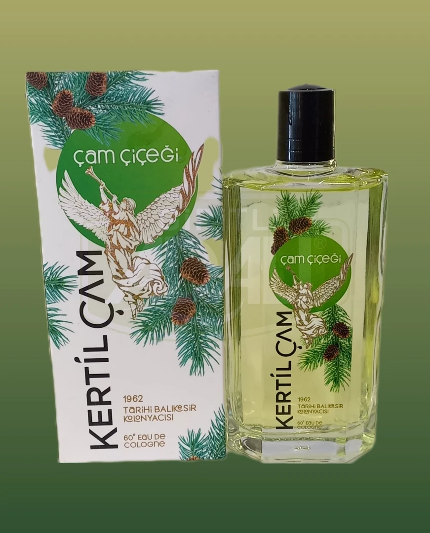 Kertil Çam Çam çiçeği 200 ml. Kolonya (Dekoratif cam şişe)