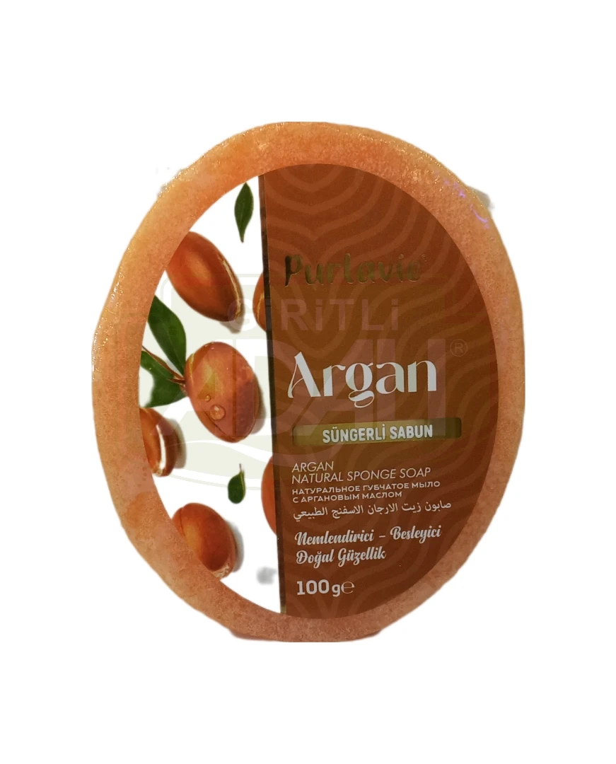 PURLAVİE ARGAN SÜNGERLİ SABUN