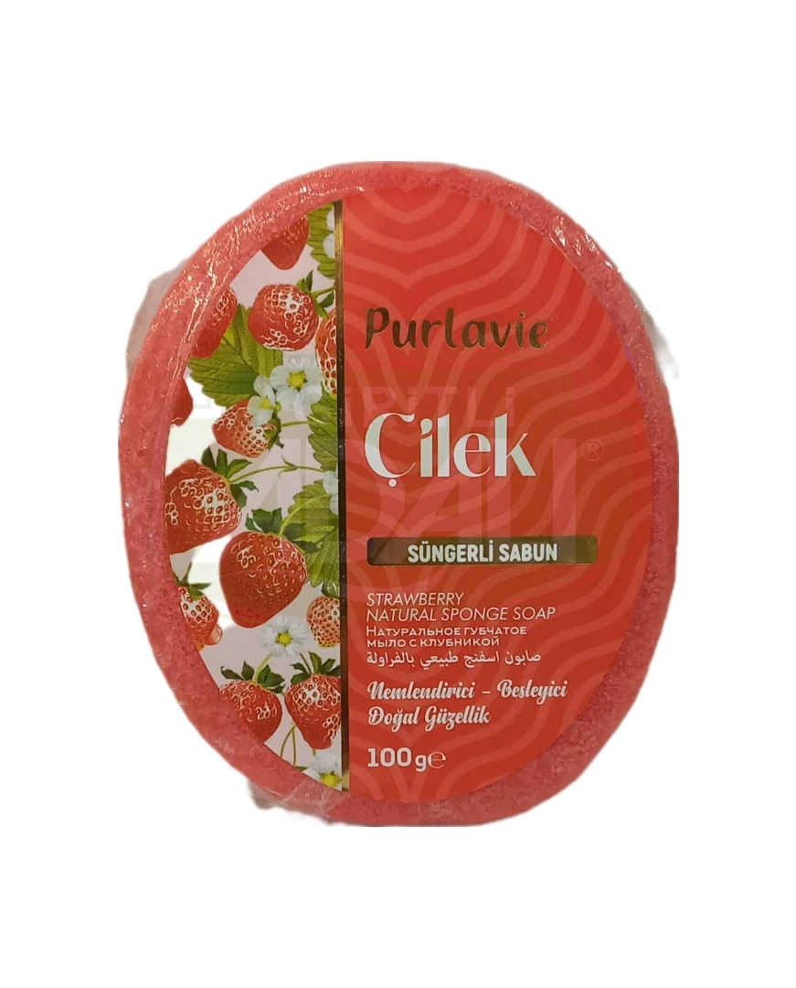 PURLAVİE ÇİLEK SÜNGERLİ SABUN