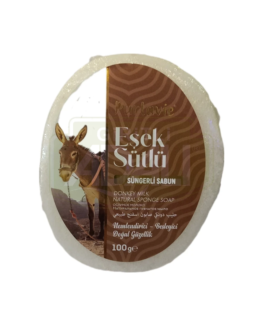 PURLAVİE EŞEK SÜTLÜ SÜNGERLİ SABUN