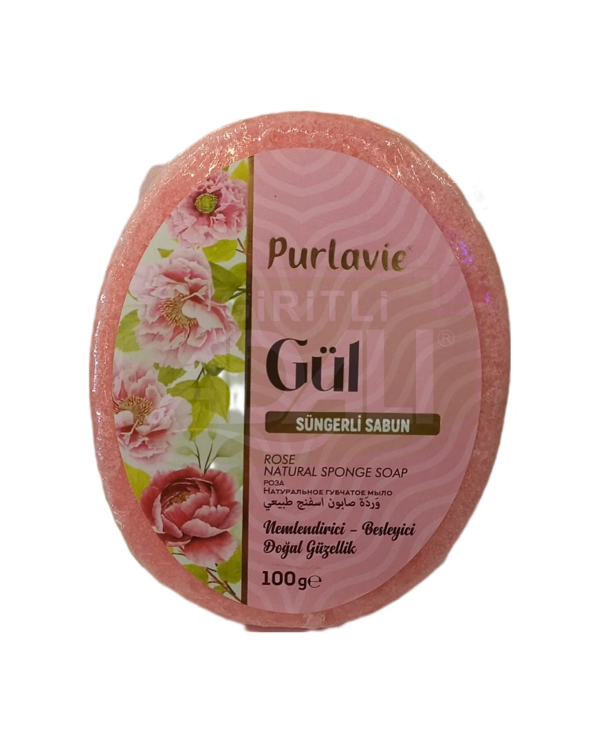 PURLAVİE GÜL SÜNGERLİ SABUN