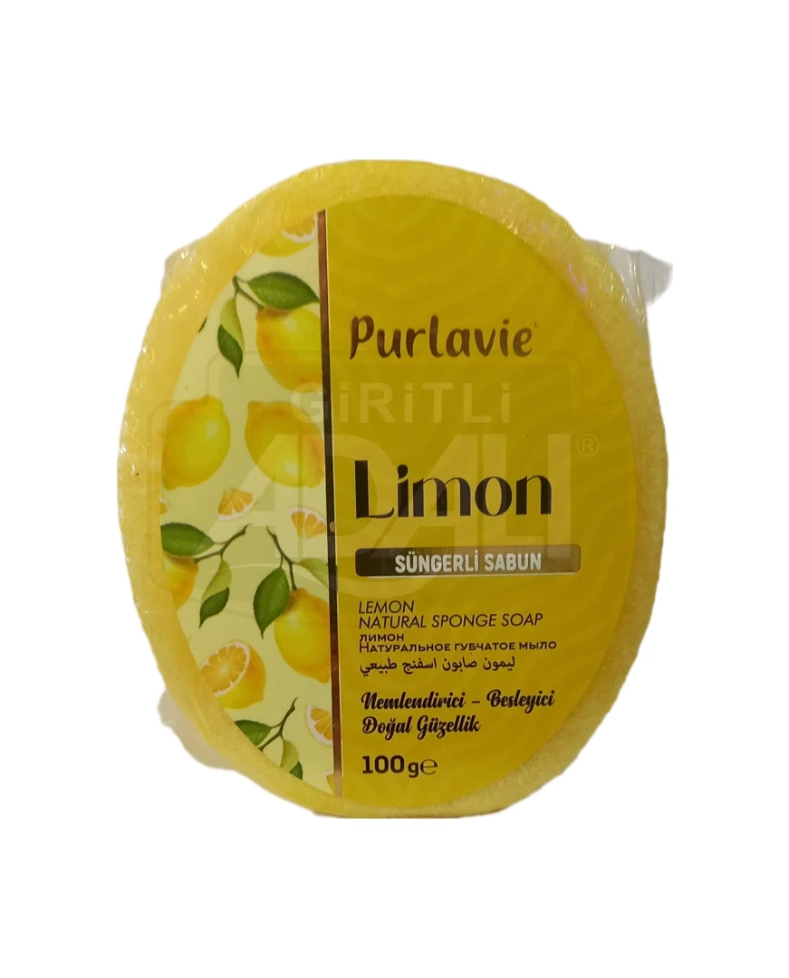 PURLAVİE LİMON SÜNGERLİ SABUN
