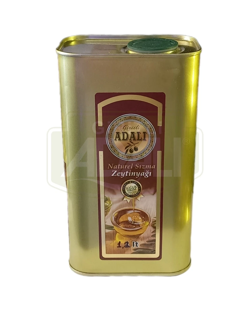 SOĞUK SIKIM NATUREL SIZMA 1200 ml. ( Teneke Kutu) ZEYTİNYAĞI