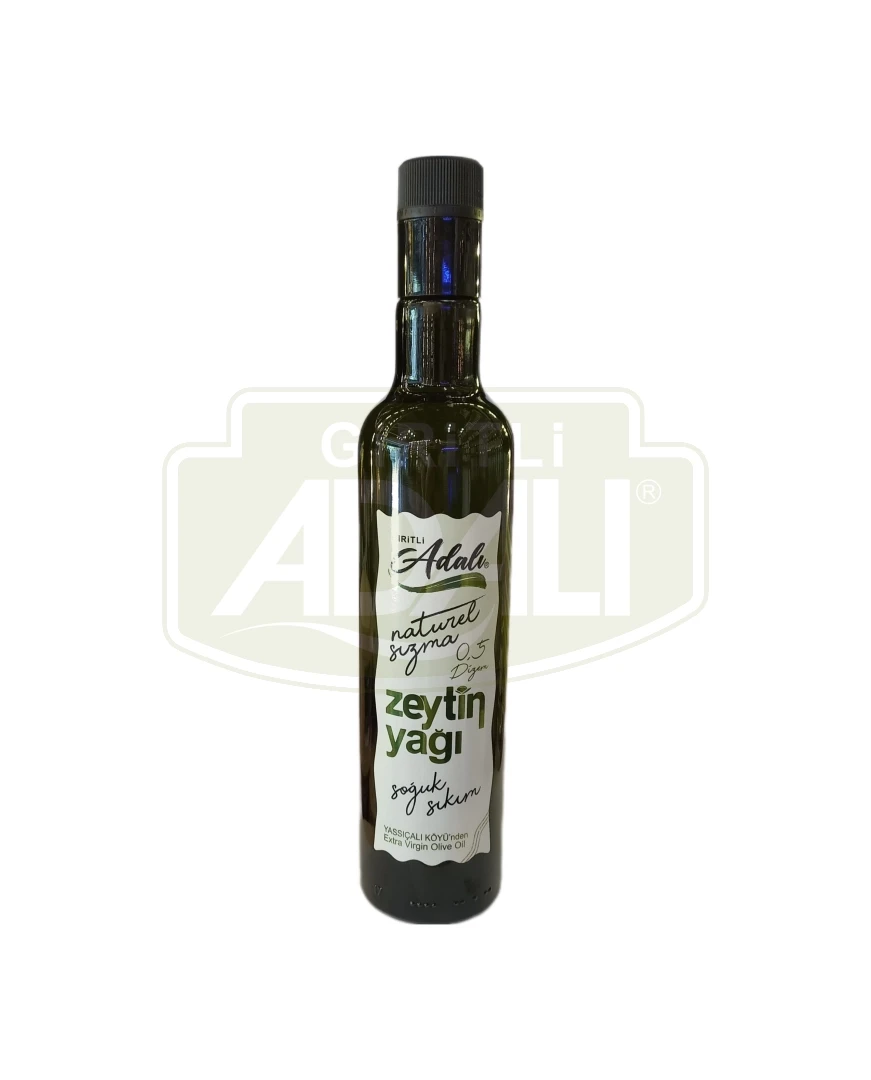 SOĞUK SIKIM NATUREL SIZMA 500 ml. ( Cam şişe bilyeli) ZEYTİNYAĞI