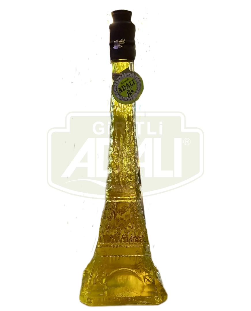 SOĞUK SIKIM NATUREL SIZMA 500 ml.. ZEYTİNYAĞI EYFEL ŞEFFAF CAM ŞİŞE