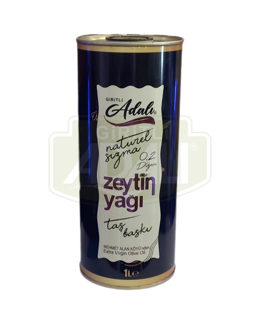 TAŞBASKI ERKEN HASAT 1000 ml. (Teneke Kutu)ZEYTİNYAĞI