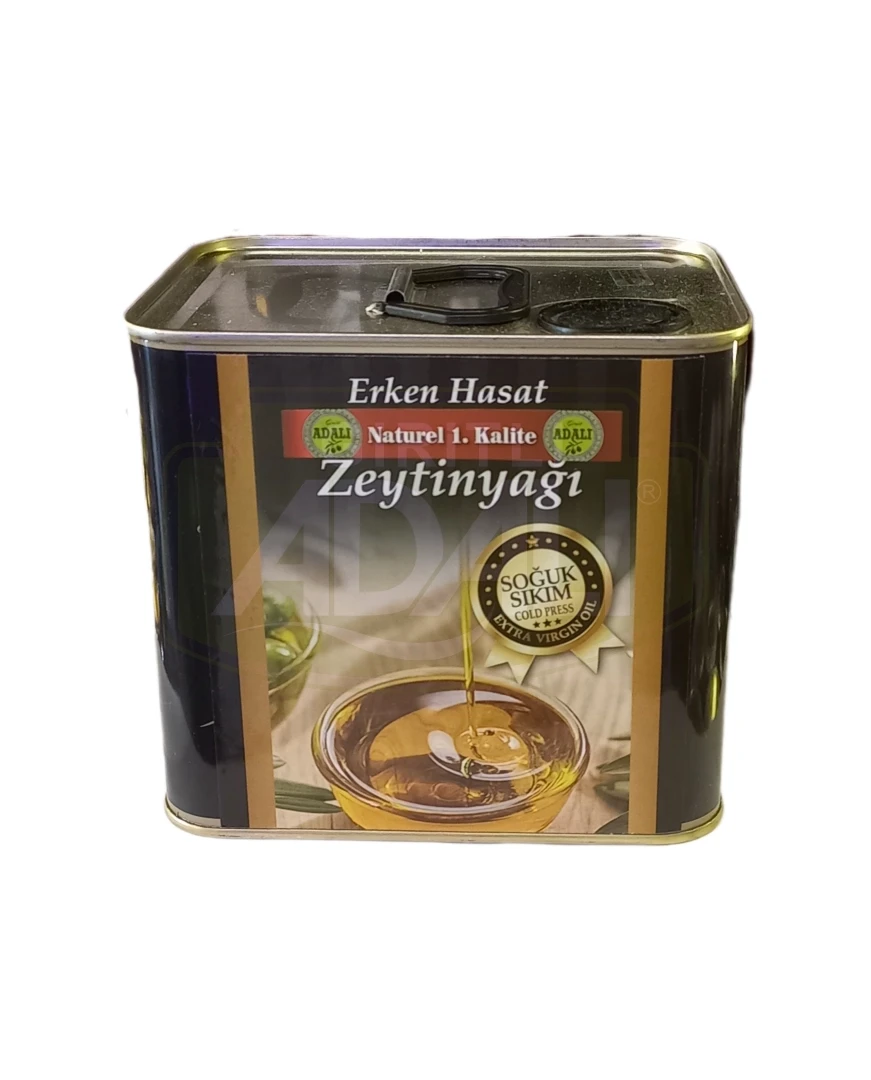 TAŞBASKI ERKEN HASAT 2000 ml. (Teneke Kutu)ZEYTİNYAĞI