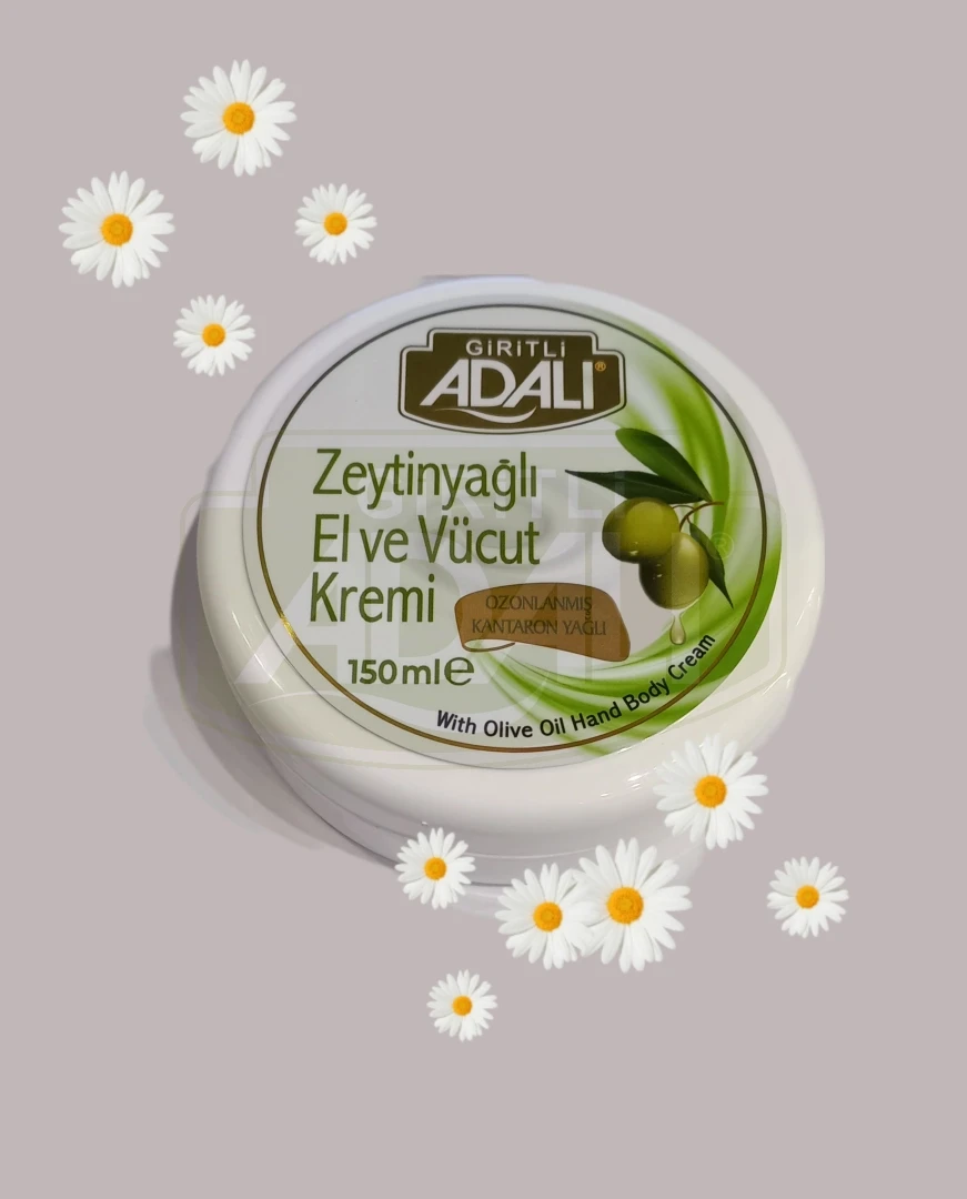 Zeytinyağlı El ve Vücut Kremi 150 ml.(Ozonlanmış Kantaron Yağlı)